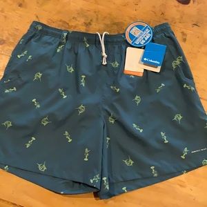 NEW W/TAGS-COLUMBIA OMNISHADE 50-SPF SWIM TRUNKS